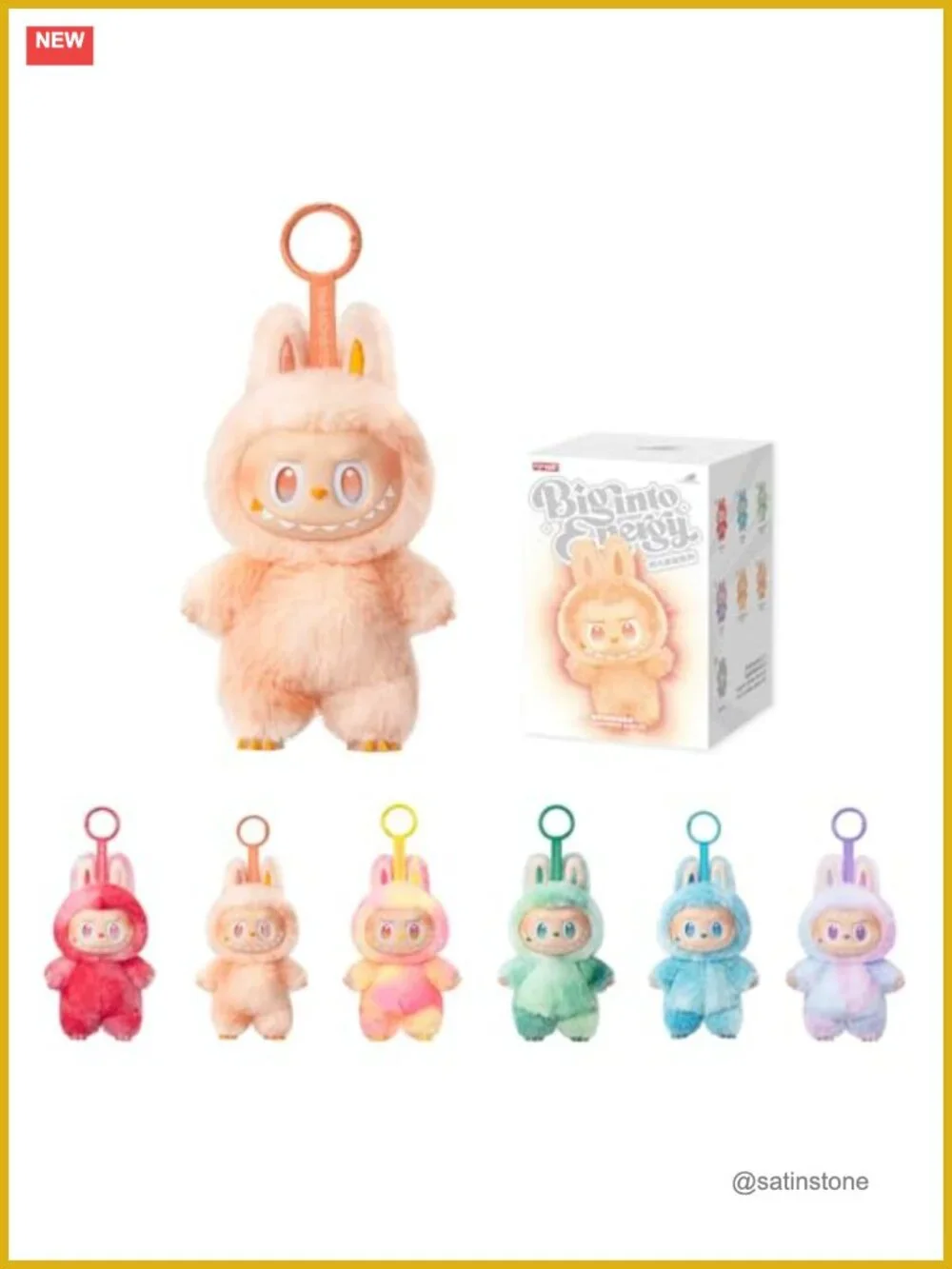 POP MART LABUBU Plush Pendant Blind Box - Energy Series Vinyl Collectible